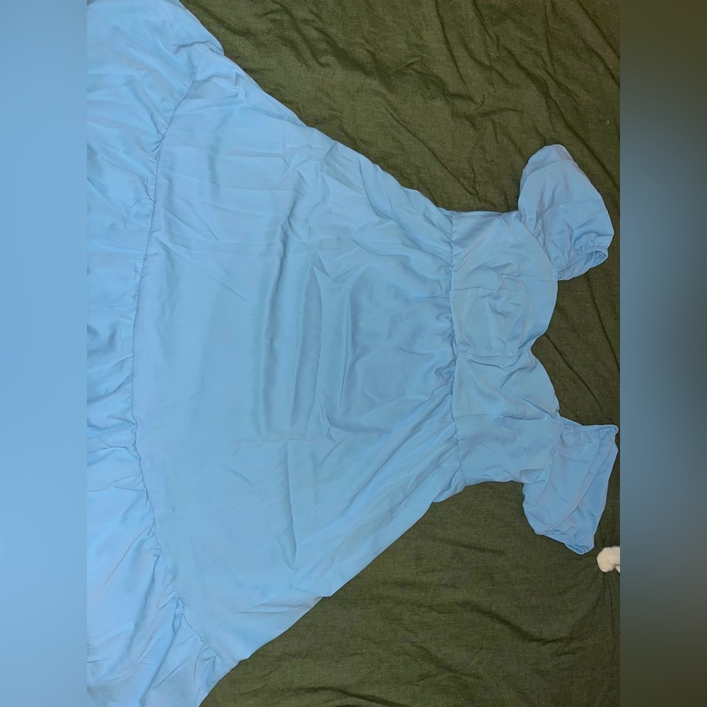 ‼️SALE‼️ Blue dress with puff sleeves